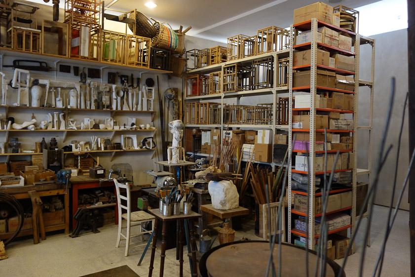 This is the atelier of Zbynek Sekal, installed now in the museum.