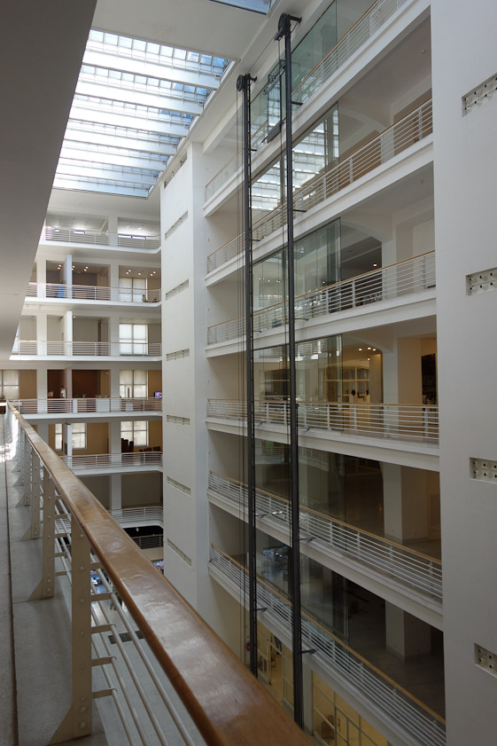 The inside is more attractive than the exterior. It was ravaged by a fire in August 1974 that took 6 days to extinguish.