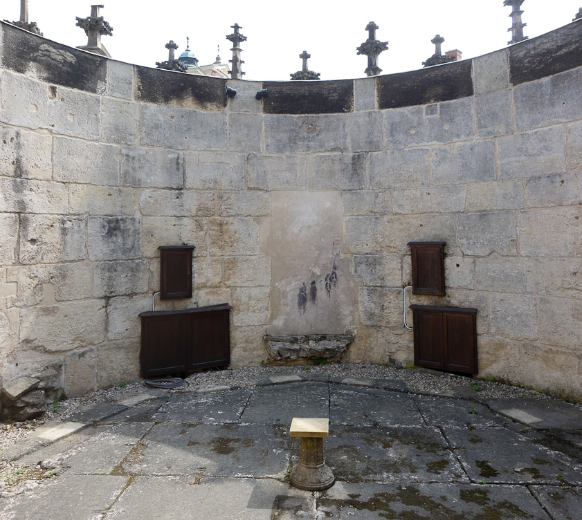 The fountain was part of the city's water supply, but is dry after that system was modernized.