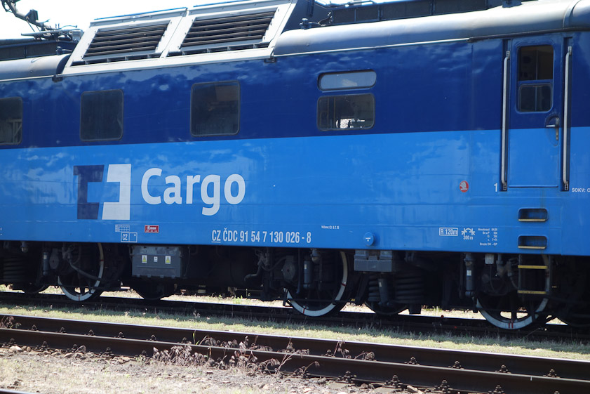 This cargo locomotive at Kutna Hora has spoked wheels.
