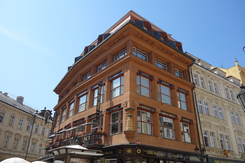 The first piece of Czech Cubist architecturel was originally a department store named U Černé Matky Boží (At the Black Madonna), built in 1911–1912.