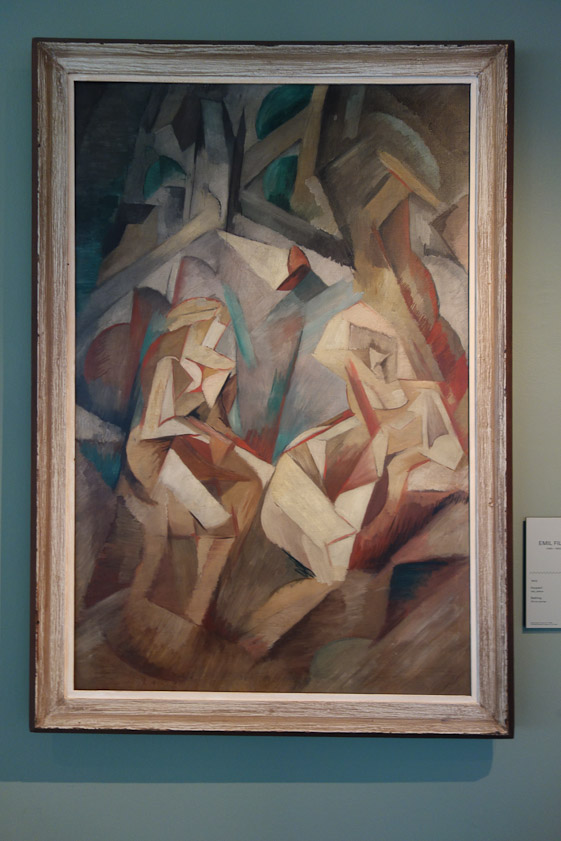 One floor down was a permanent exhibition of the first Czech cubist artists. This is 