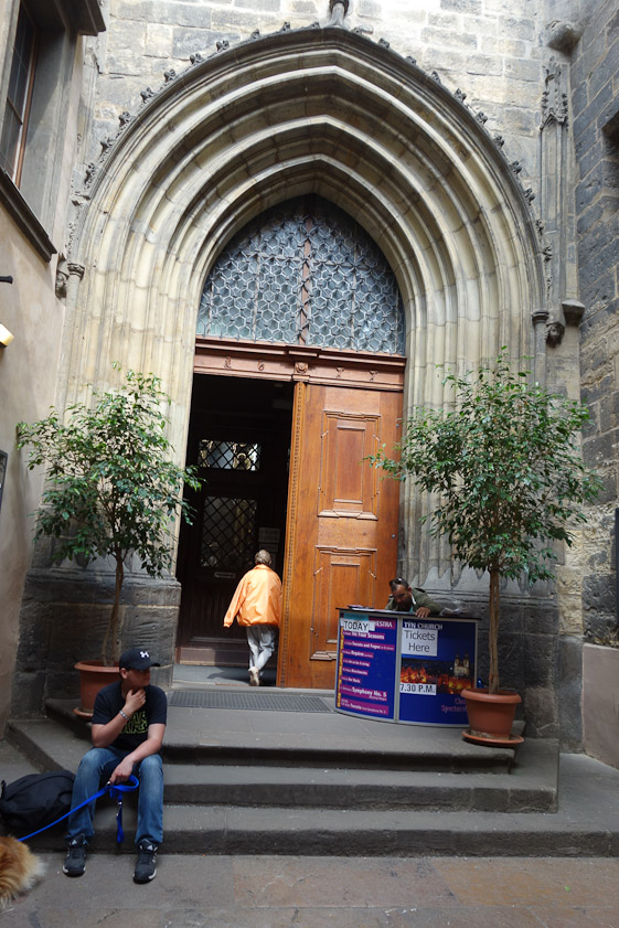 The Tyn Church is the town church, but now is very hemmed in by cheesy commercial buildings.