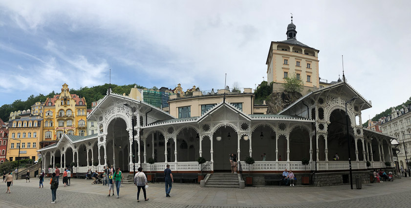 An iPhone panorama of the Market Colonnade.