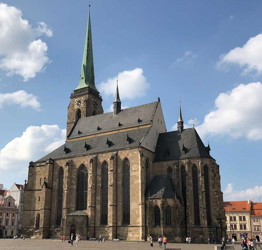 Construction began in 1342 with the sacristry. in Gothic style.