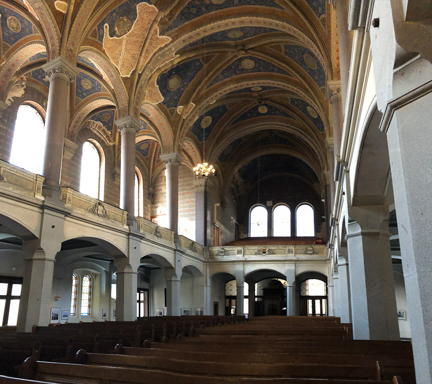 The west end of the sanctuary