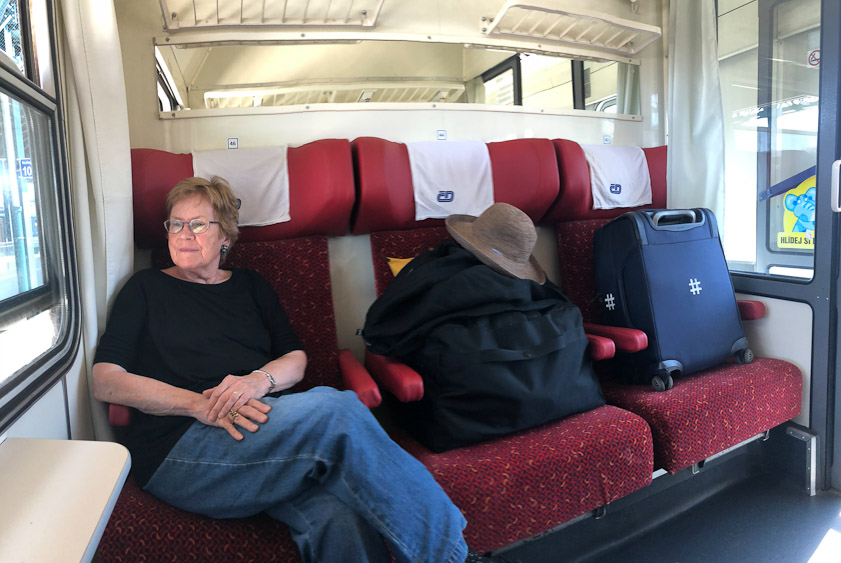 We had a 1st class compartment to ourselves.