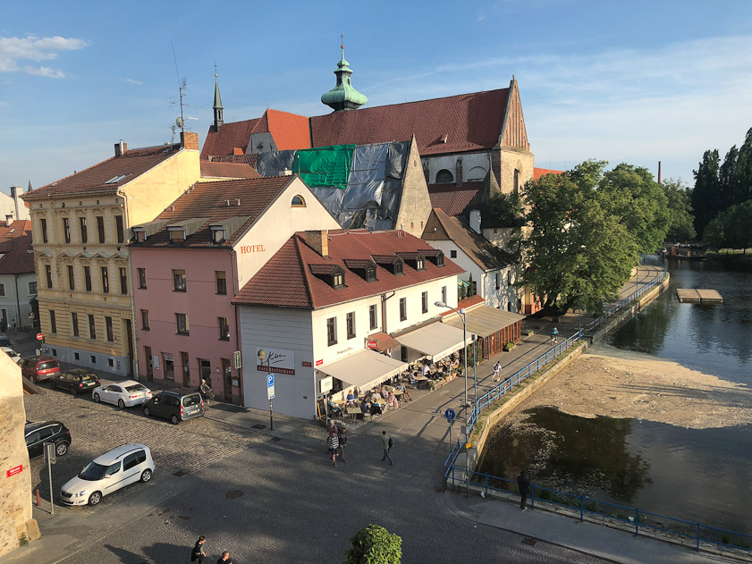 The view from our Hotel Budweis room.