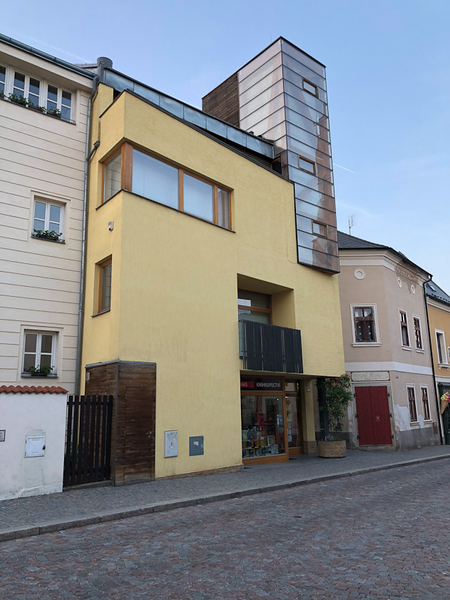 One of the few modern buildings in Kutna Hora.