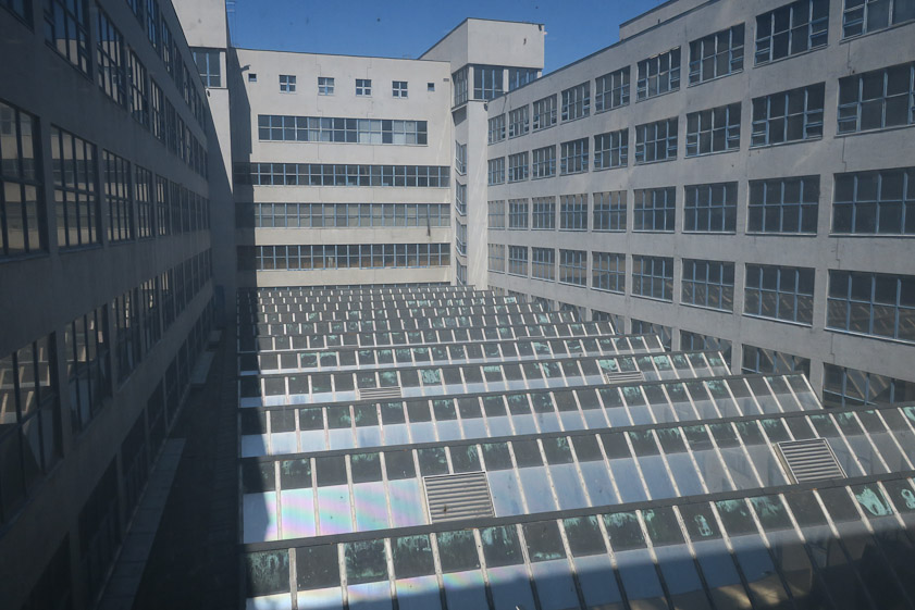 The Trade Fair Palace (Veletrzní palác) houses the National Gallery's collection of modern and contemporary art. It was built in 1925–1928 in Funtionalist style to house the Prague Sample Trade Fairs company.