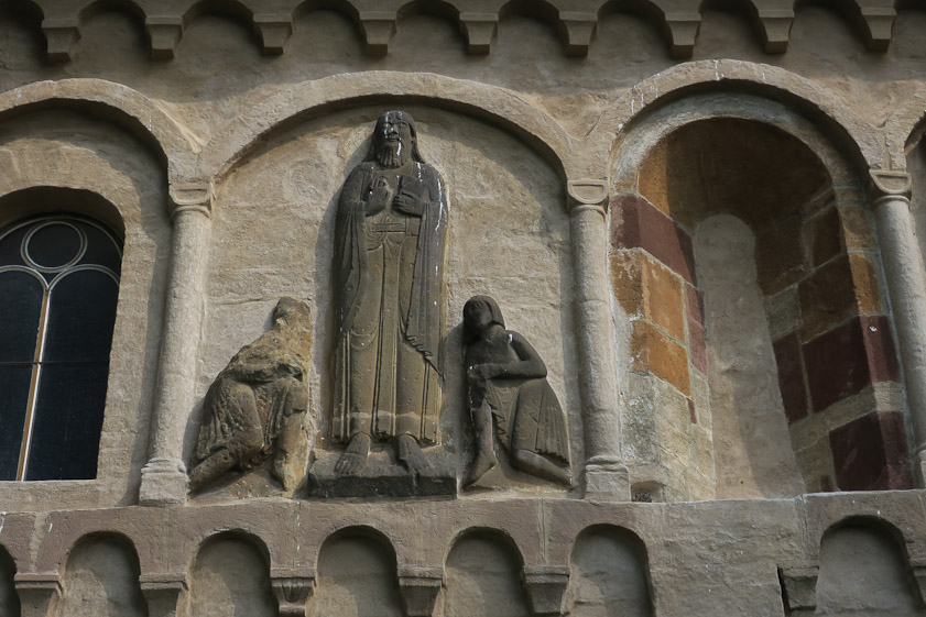 Nothing is known for sure about the statues on the south side of the church: their origin or meaning.