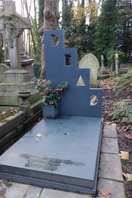 The best tombstone was this one, that declared Patrick Caulfield to be DEAD.