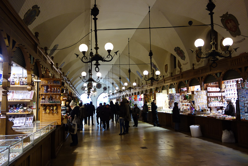 This is the permanent market at Krakow, also in the Rynek Główny.