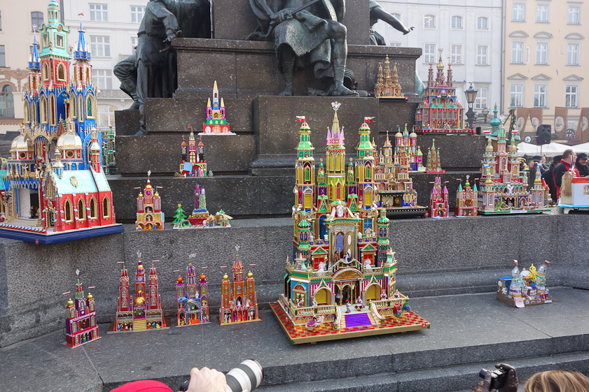 Modern szopki are Christmas decorations, and though they have small figures and a 