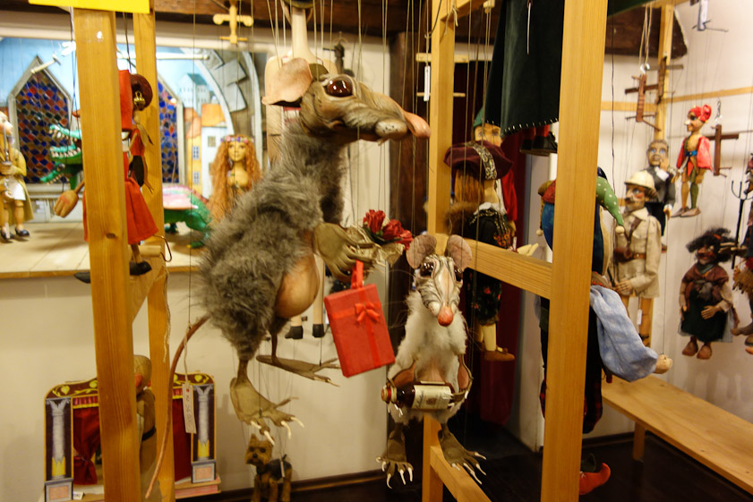 These rats were players in some puppet play.