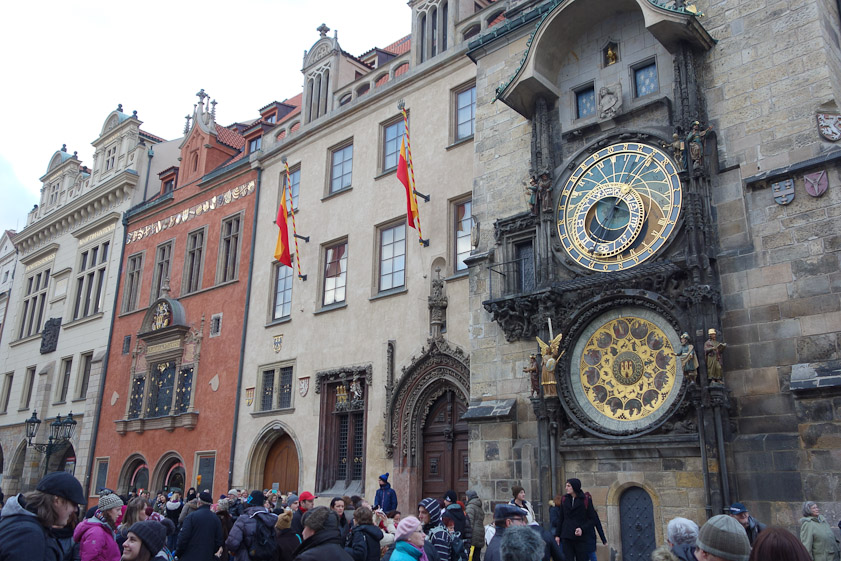 The Astronomical Clock is just off Old Town Square. in Old Town Hall.