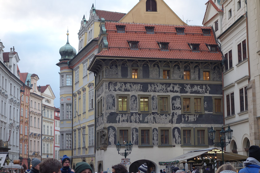 Decorated building near Old Town Hall.