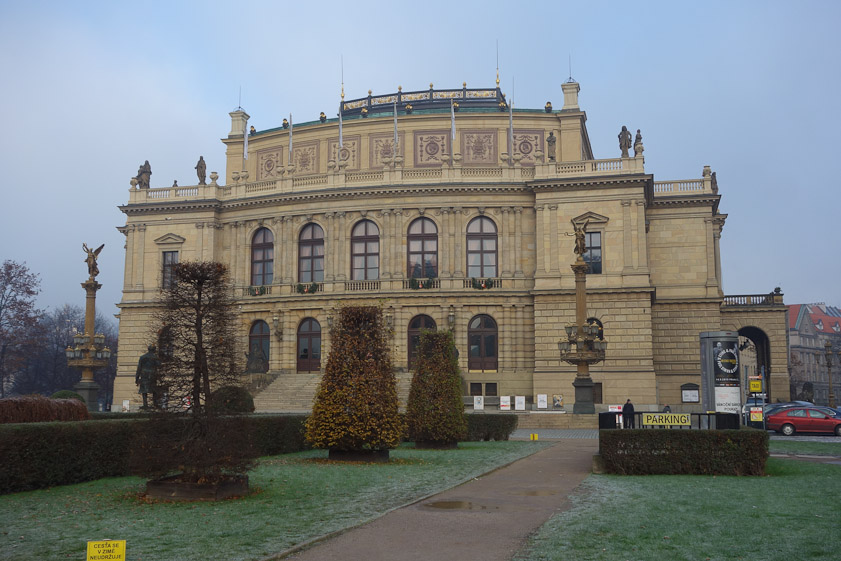 The Rudolfinum, opened 1885, is the home of the Czech Philharmonic Orchestra.