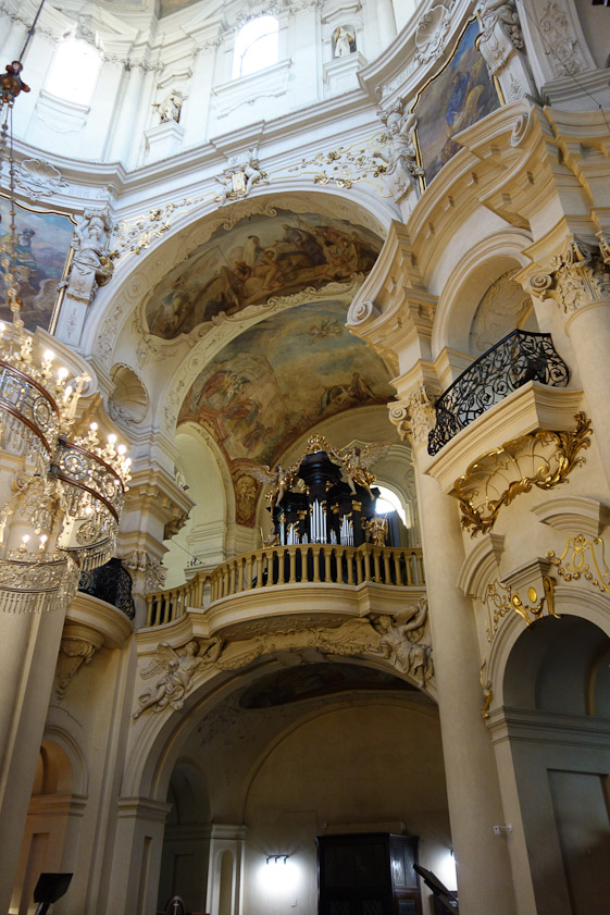 Baroque features in St. Nicholas.