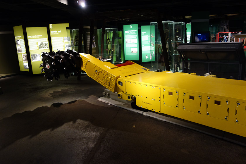 After the tk we walked a few blocks to the National Technical Museum, where we only had an hour. We chose to visit the mining gallery, where this coal mining machine was displayed.