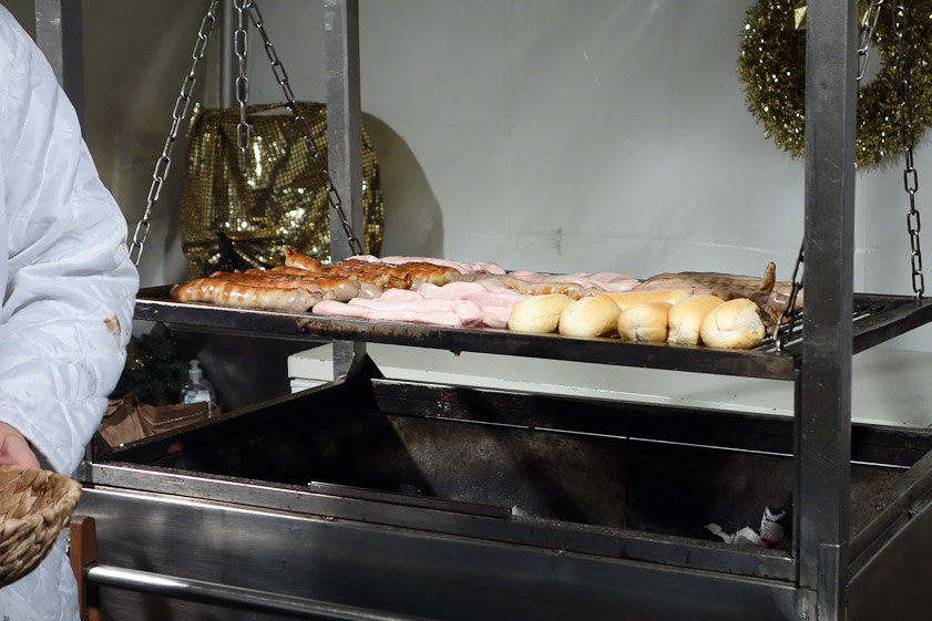 Wienies roasting on an open fire ...