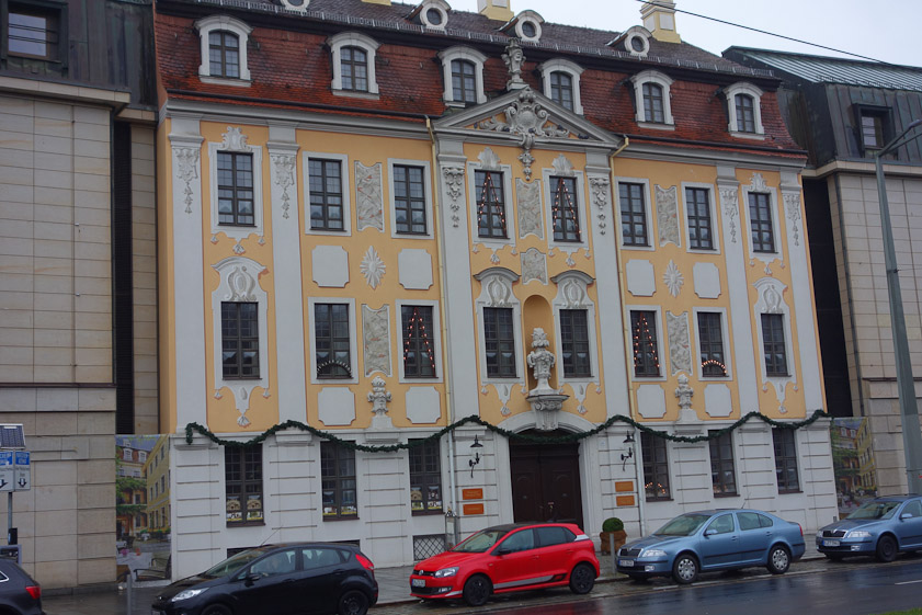 Nicely decorated building in Dresden.