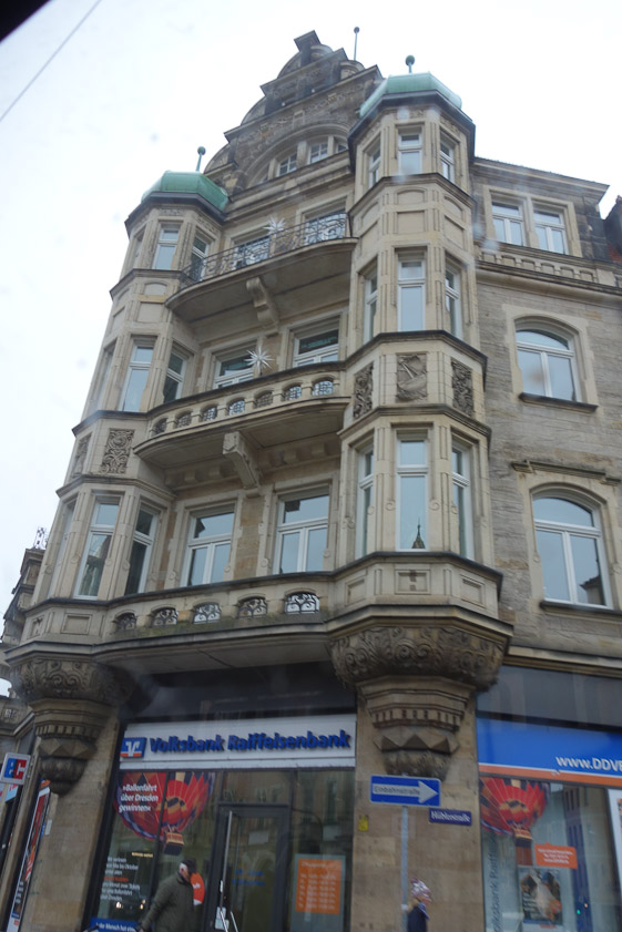 Corner store we passed in the bus on the way to Pillnitz Palace in NE Dresden.