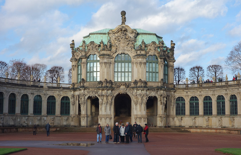 The Wallpavillon of the Zwinger, built 1715 and mostly destroyed in 1945, but reconstructed.