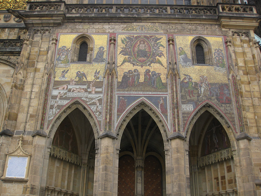 Mosaic over the south door of St Vitus