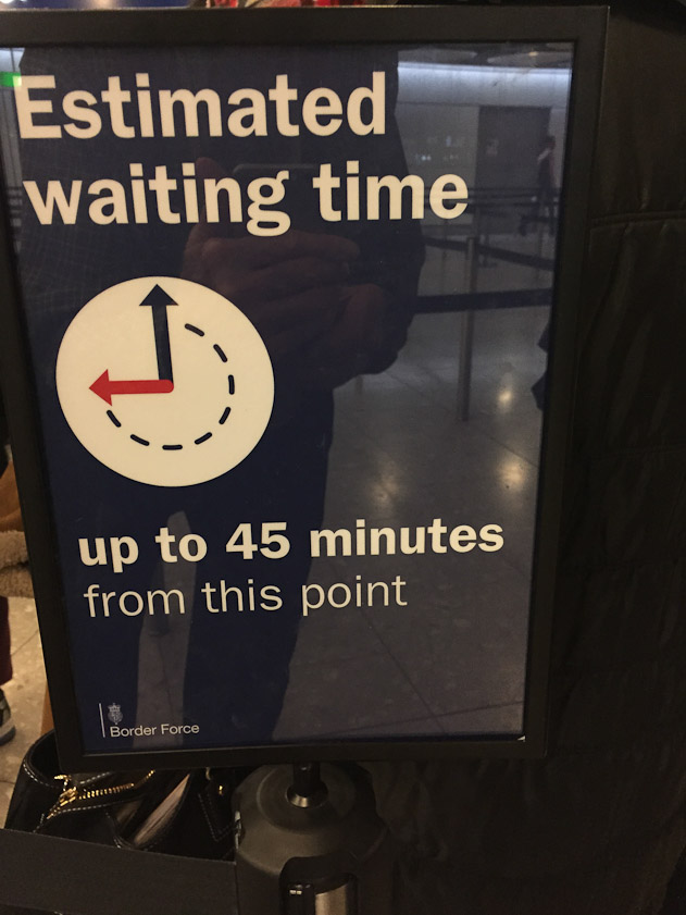 Here's why we may travel to Londo in the future by Eurostar train from France: Heathrow is always slow.