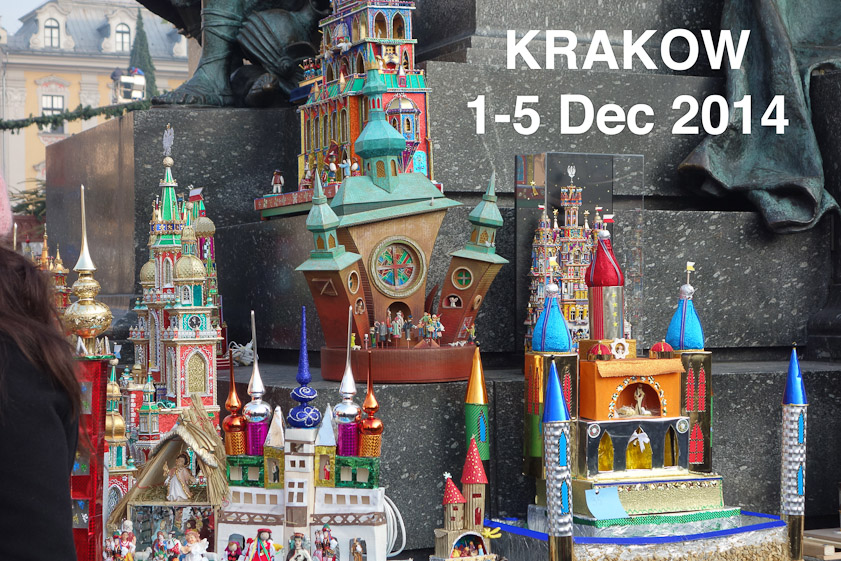 After four nights in London we flew to Krakow, where we wanted to see the szopka competiton. These are szopka.