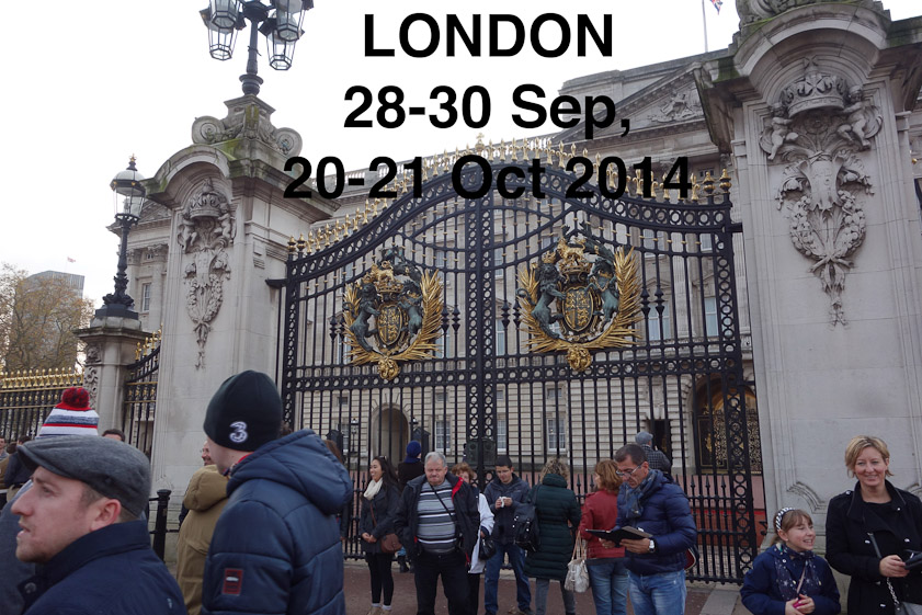 We arrived in London by a daytime United flight in the evening of 28 September, and were met at Heathrow by Pete Durbin.