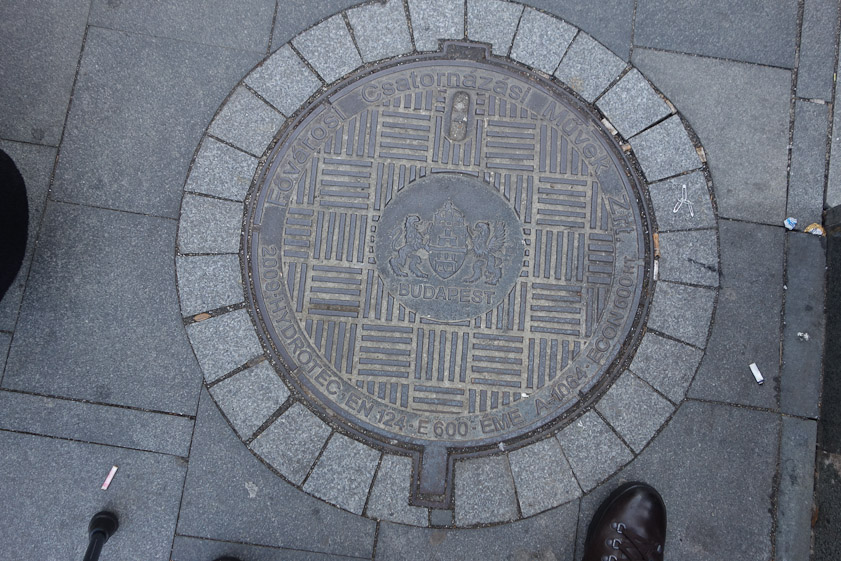 Manhole cover in Budapest