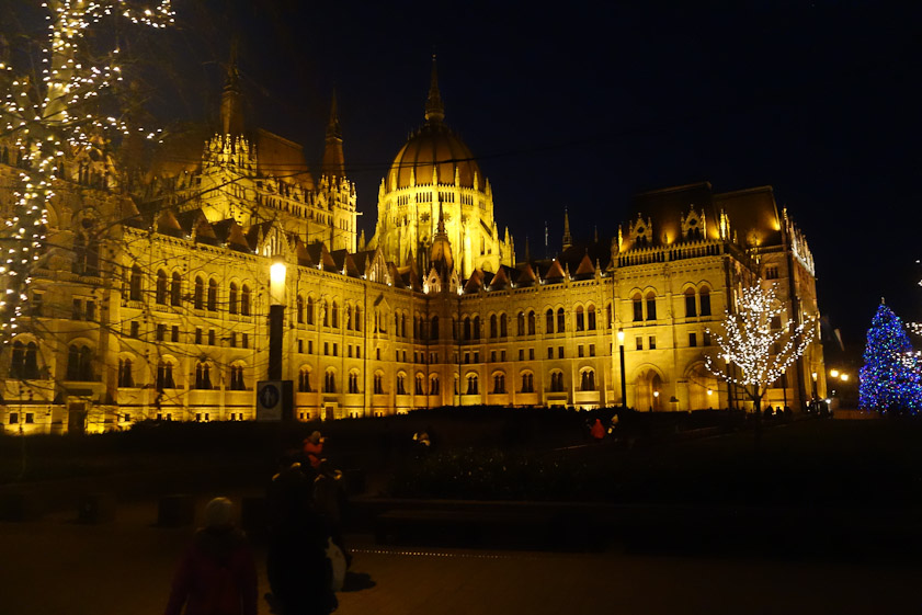 Parliament seen from the tram to the south east.