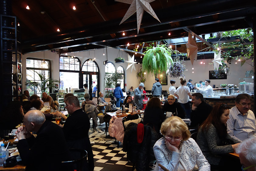The cafe at Kunst Haus Wien is run by Tian, a vegetarian chain.