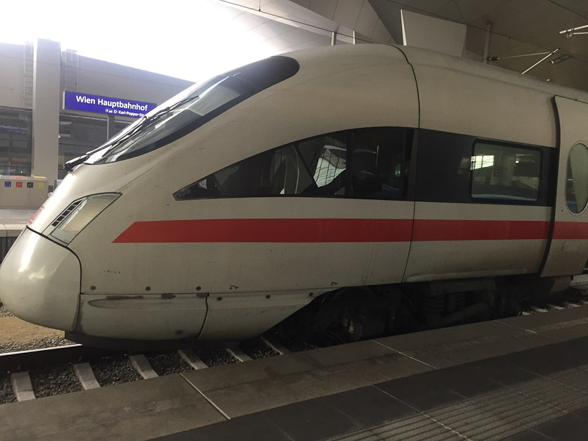 Train that took us from Vienna to Nuremberg.