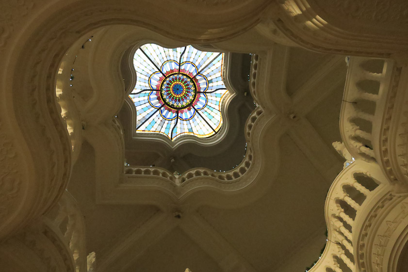 Skylight above the third floor.