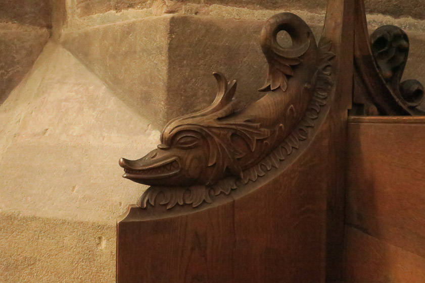 Wood carving in Lorenzkirke
