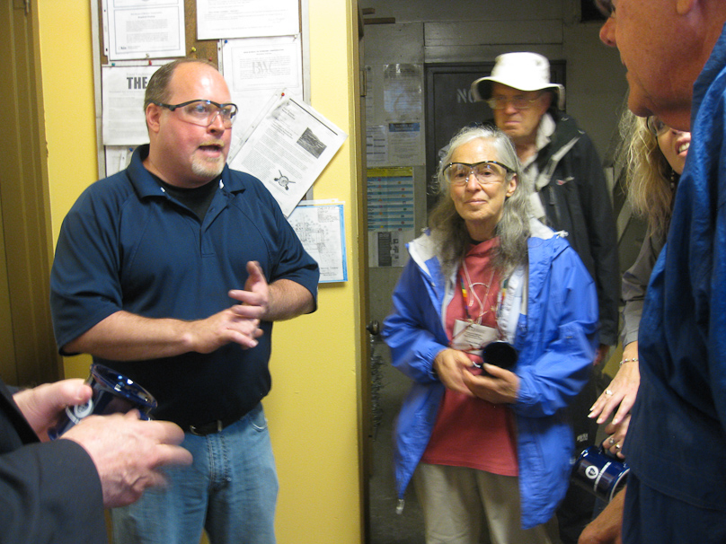 The Technical Director of Erhart, Ken Weber, gave our tour.