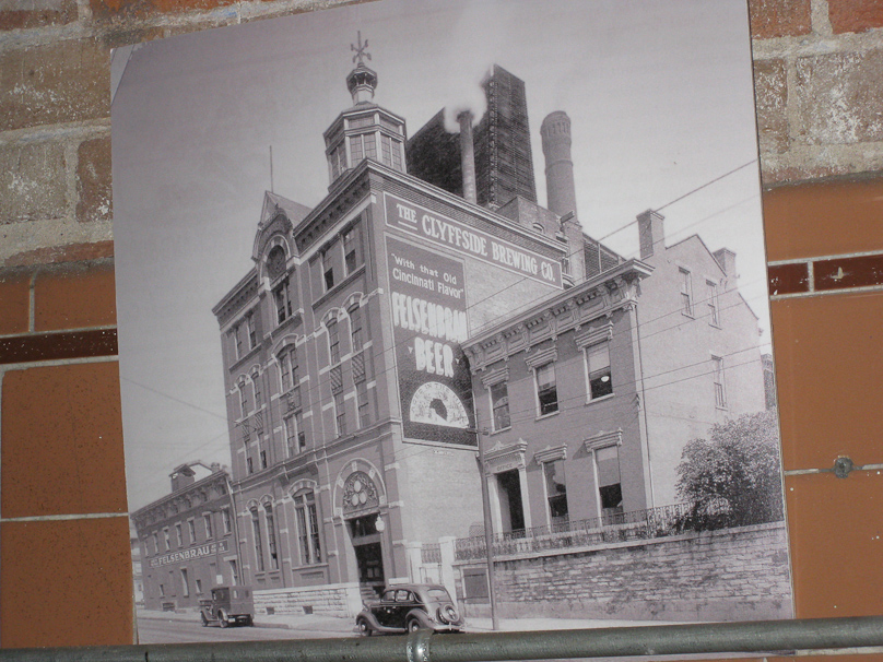 The historical marker listed the various occupants of this brewery: Sohm, Mohawk, Clyffside, Red Top.  This photo was taken in the Clyffside era.