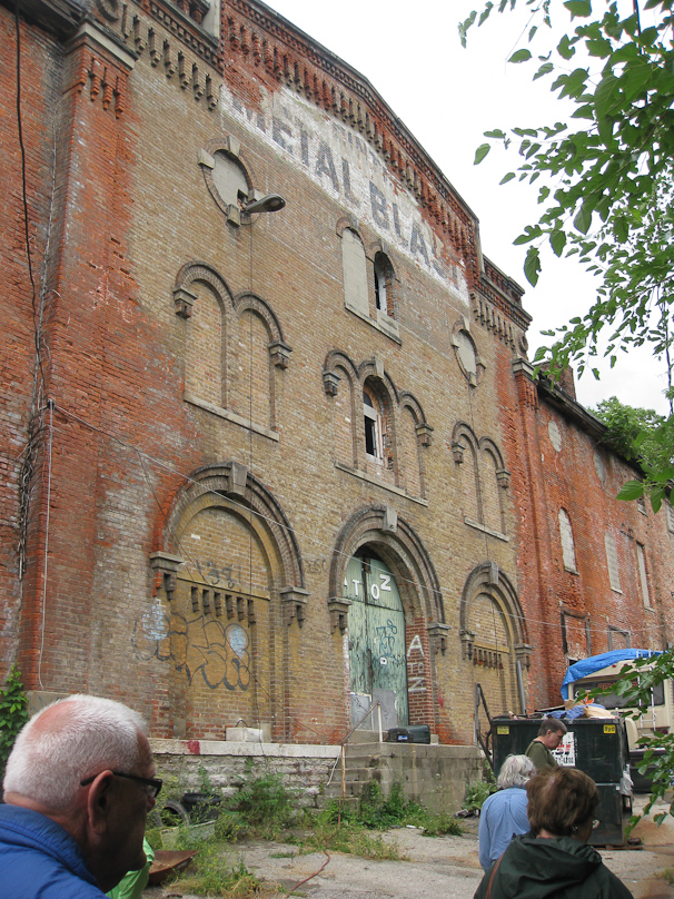 After surviving the tour of the decrepit Sohn Brewery our group walked to the nearby Moerlein Brewery. It has had some name changes, too.