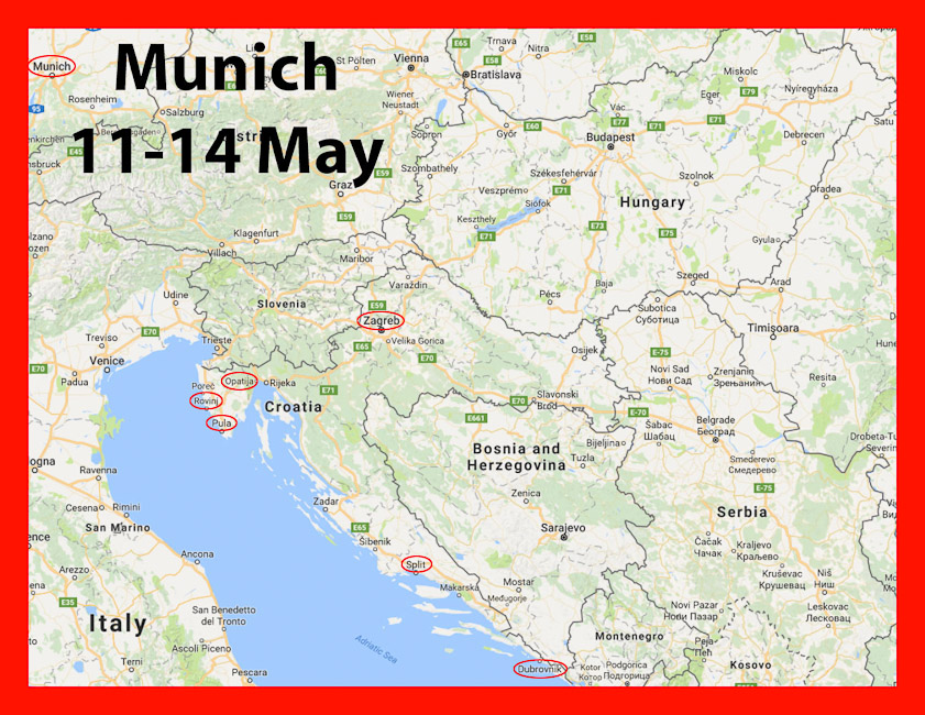 Since we had to transfer planes in Frankfurt or Munich, we chose to see Munich for four days.