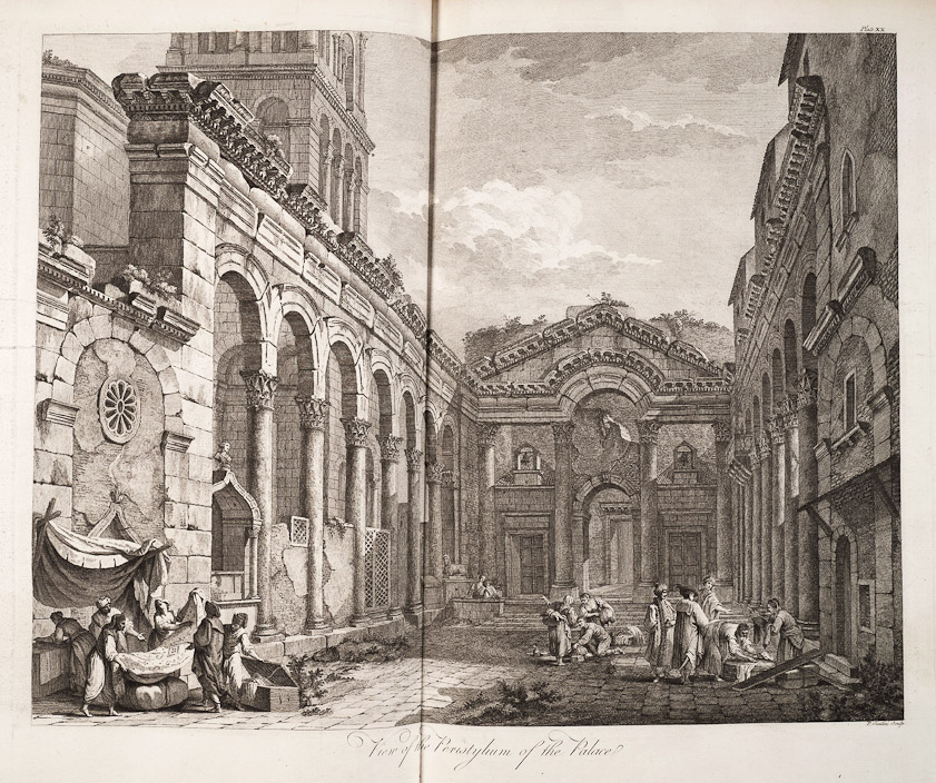 Robert Adam plate XX, view of the Peristyle