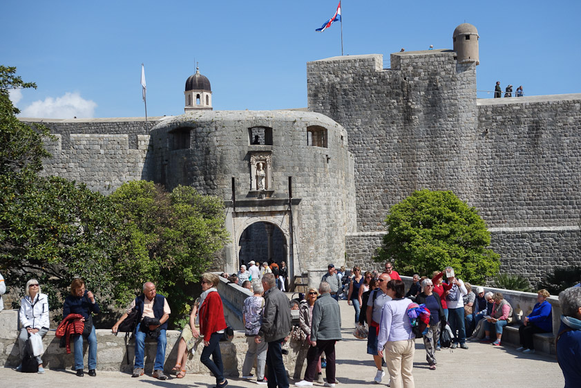 The west gate of Dubrovnik.