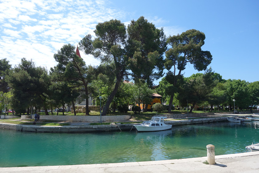 Trogir is a small island connected by bridges at two places.
