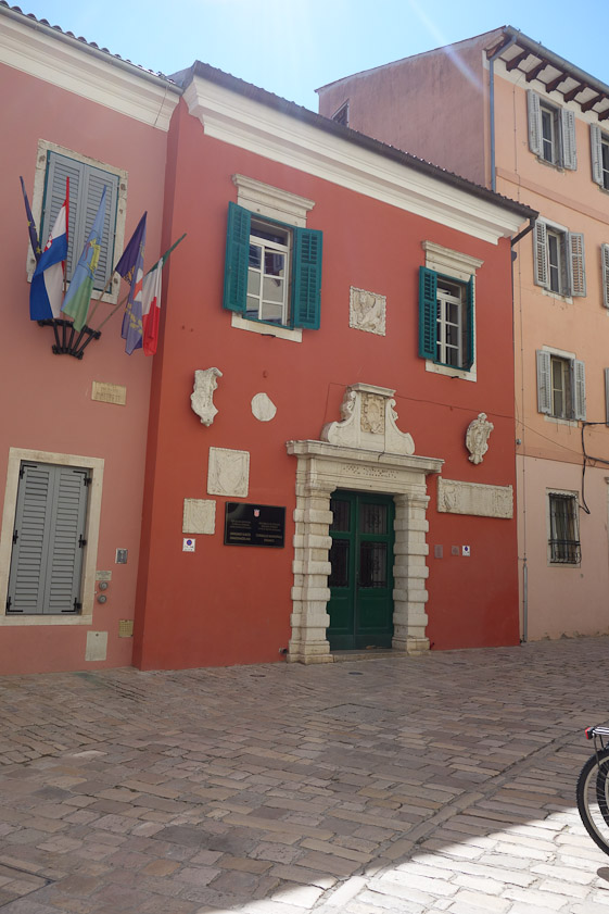 We passed the town hall, a short distance down from our apartment.