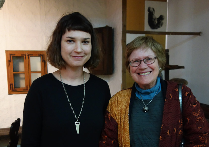 Mareta Kurtin is a curator at the Ethnographic Museum who spent an hour and a half showing us her collection of costumes and lace.