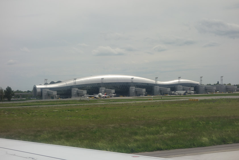 Zagreb Airport from our plane to Munich.