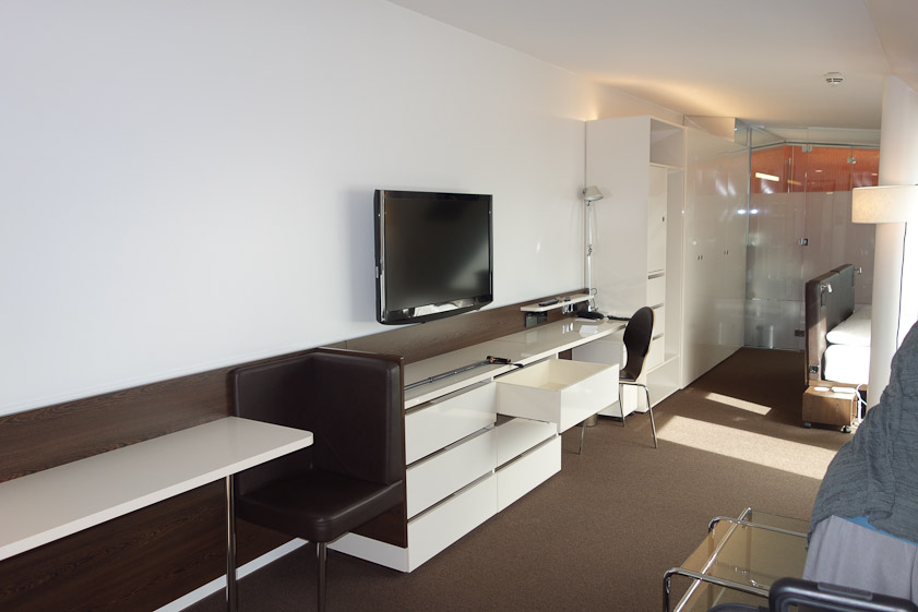 We had a long suite on the top floor of a small hotel (Derag Livinghotel am Viktualienmarkt) close to two thriving markets and the town hall.