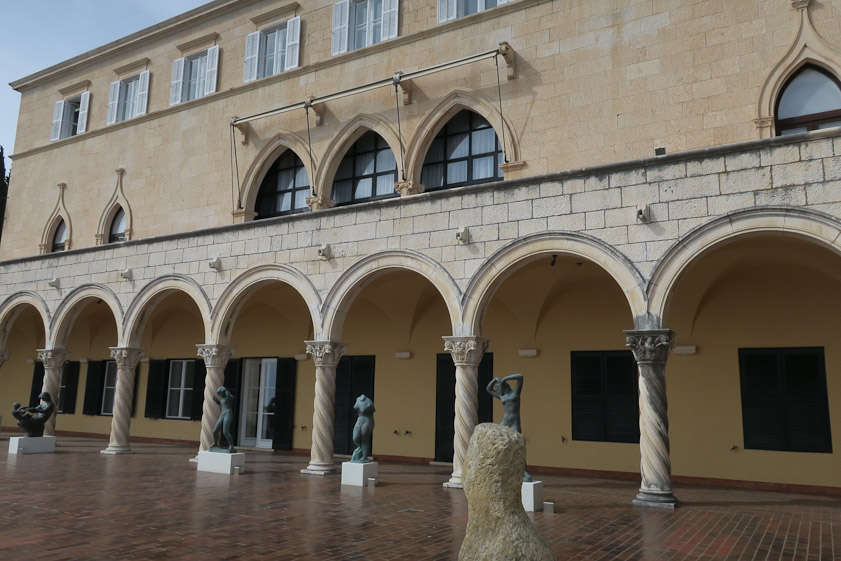 The terrace of the villa on the third floor.